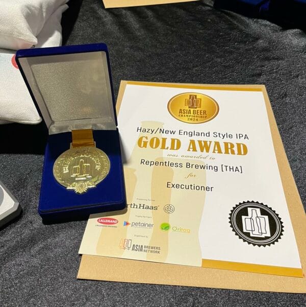 Repentless executioner Gold Medal Asia Beer Award Repentless